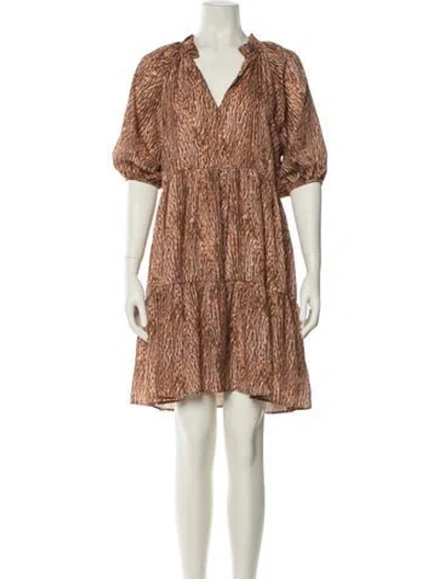 Pre-owned Saint Art Printed Mini Dress In Multicolor