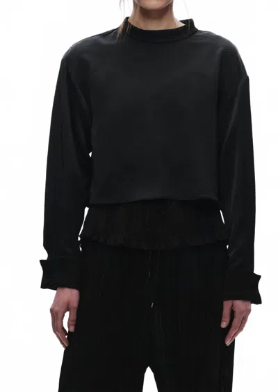 Saint Art Riggs Mockneck Top In Black