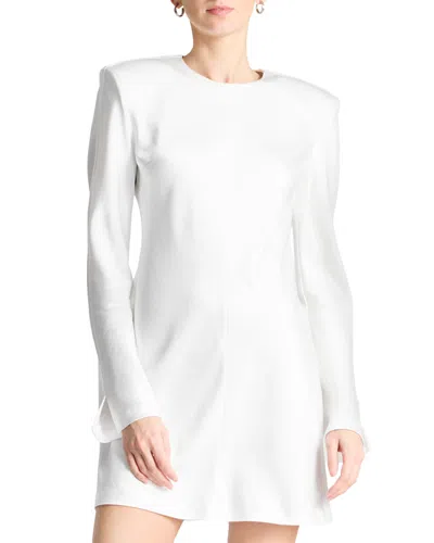 Saint Art Salma Bias Cut Mini Dress In White