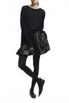 Saint Art Sean Bubble Mini Skirt In Black In Black