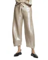 Saint Art Shane Sequin Barrel Pants In Gold