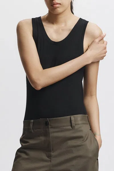 Saint Art Soren Jersey Tank Top In Black