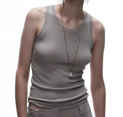 Saint Art Soren Jersey Tank Top In Pebble In Gray