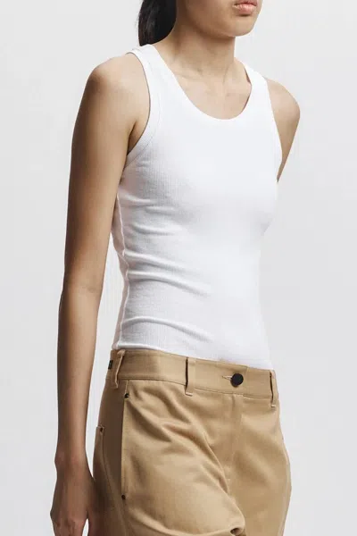 Saint Art Soren Jersey Tank Top In White
