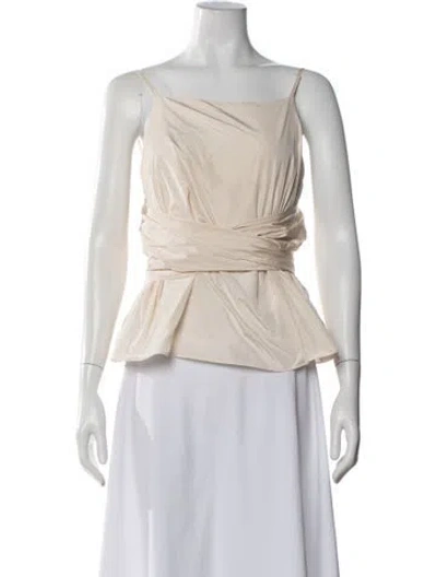 Pre-owned Saint Art Square Neckline Sleeveless Top W/ Tags In Neutral