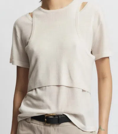 Saint Art Steph Two-piece Knit In Ivory In White