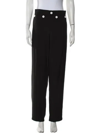 Pre-owned Saint Art Straight Leg Pants In Black