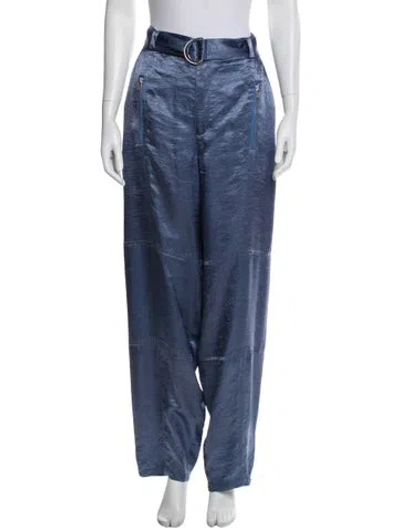 Pre-owned Saint Art Straight Leg Pants In Blue