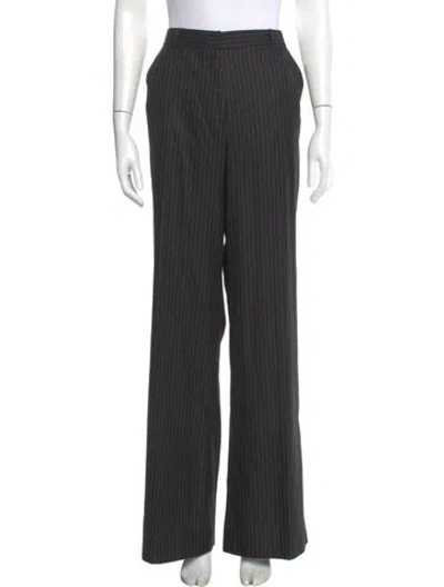 Pre-owned Saint Art Striped Wide Leg Pants In Gray