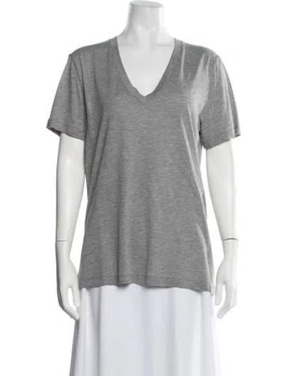 Pre-owned Saint Art V-neck Short Sleeve T-shirt W/ Tags In Gray