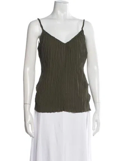 Pre-owned Saint Art V-neck Sleeveless Top W/ Tags In Green