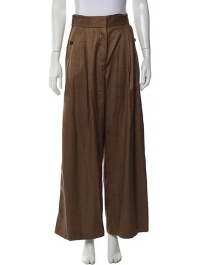 Pre-owned Saint Art Wide Leg Pants In Brown
