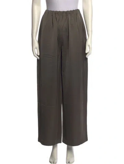 Pre-owned Saint Art Wide Leg Pants In Green