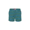 Saint Barth - Boxer Mare Ducky Blue Lighting Micro In Blue