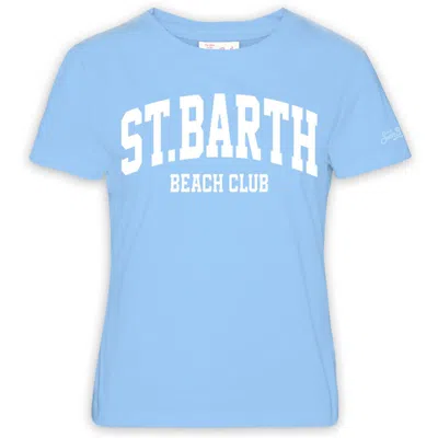 Saint Barth Cotton Crew Neck T-shirt In Sb Beach Club 31