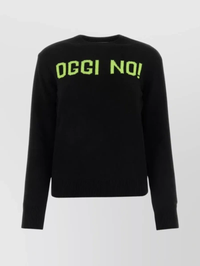 SAINT BARTH CREW-NECK SWEATER WITH UNIQUE EMBROIDERY AND CONTRAST LETTERING