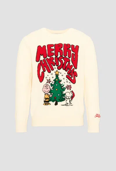 Saint Barth Kids' Douglas Sweater With Ivory Baby Snoopy In Other