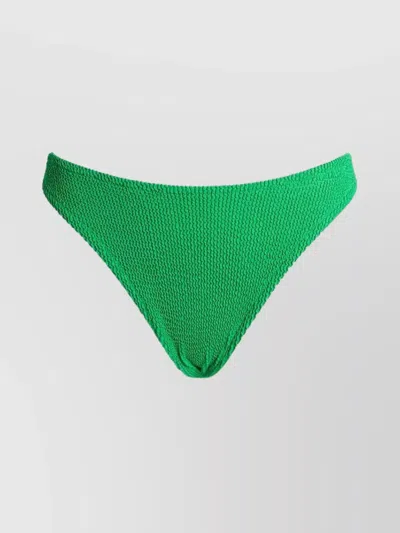 Saint Barth Elisa Crinkle Cheeky Swim Briefs In Green
