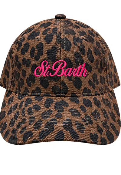 Saint Barth Hat With Visor  Contrast Logo In Other
