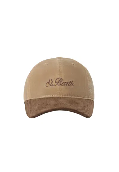Saint Barth Hat With Visor  Velvet Visor A Ribbed In Other