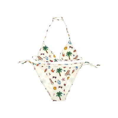 Saint Barth 'holly' Bikini Kids In White