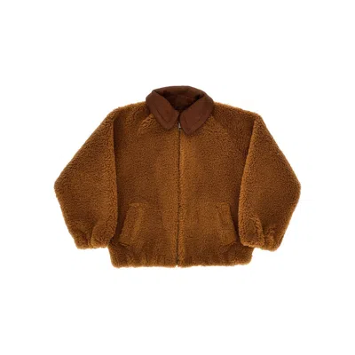 Saint Barth Ìabel' Teddy Jacket - Kids In Brown