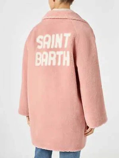 Pre-owned Saint Barth Mc2  Woman Coat Pink Teddy Fabric
