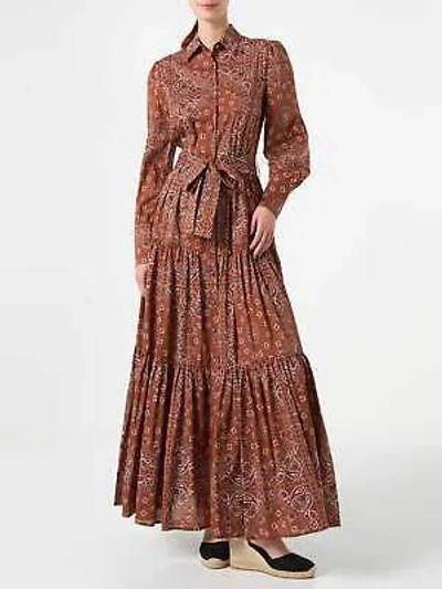 Pre-owned Saint Barth Mc2  Woman Long Dress In Brown