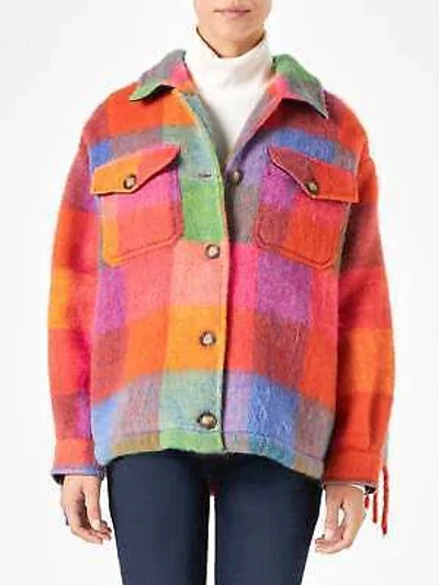 Pre-owned Saint Barth Mc2  Woman Overshirt With Fringes In Multicolor