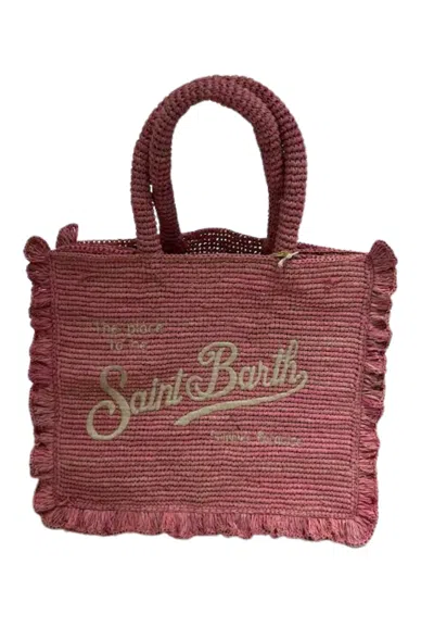 Saint Barth Medium Bag Woman  In The Cold In Pink