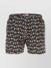 SAINT BARTH MID-THIGH LENGTH SWIMMING SHORTS WITH MULTIPLE PRINTS