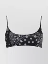 Saint Barth Paisley Pattern Bralette Tie-side Bottoms
