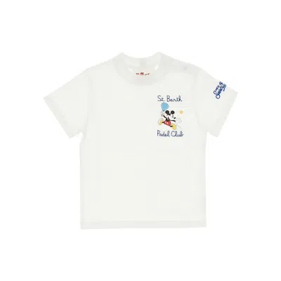 Saint Barth Rganic Cotton T-shirt X Disney Kids In White