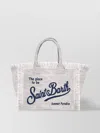 Saint Barth Small Vanity Linen Tote Bag