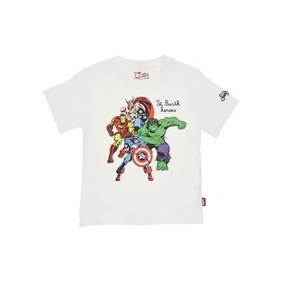 Saint Barth 'super Heroes Marvel' Printed T-shirt Kids