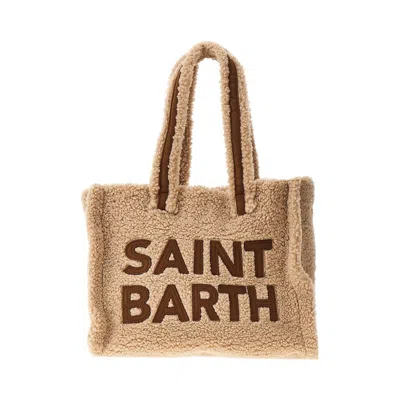 Saint Barth Teddy Fabric 'colette' Kids Bag Kids In Gold