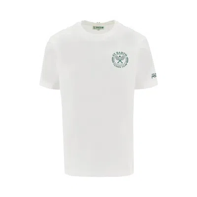 Saint Barth Tennis Team Print T-shirt In White