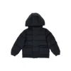 Saint Barth 'too Cold For School' Flannel Padded Jacket Kids In Black