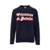 Saint Barth 'vacanze Di Natale' Crewneck Sweater In Blue