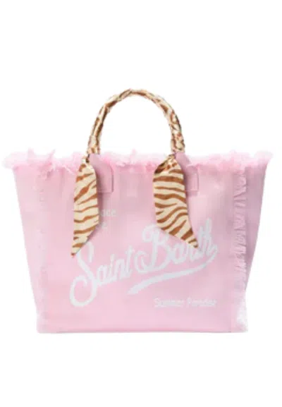 Saint Barth Vanity Great Woman  With Scarves In Pink