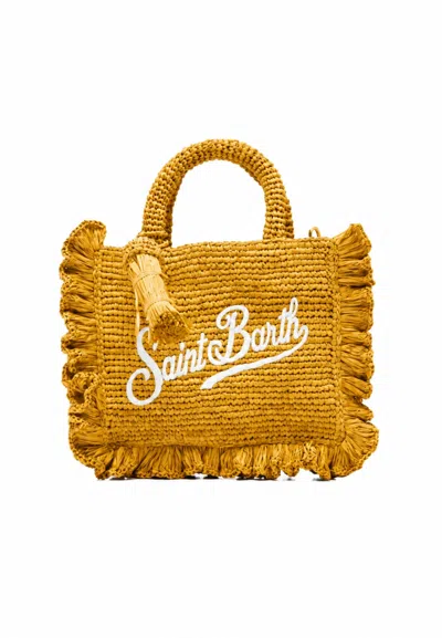 Saint Barth Vanity Mini  With Shoulder Strap In Yellow