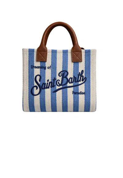 Saint Barth Vanity Small Bandage Woman  White And Blue In Other