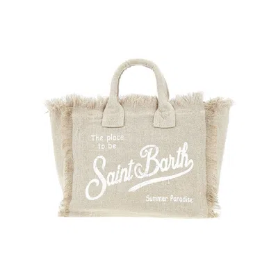 Saint Barth Ven Raphia 'colette' Bag Kids In Beige