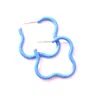 Saint Botolph Women's Purple  Logo Earrings - Large Hoop In Signature Periwinkle Enamel In Blue