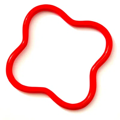 Saint Botolph Women's  Logo Bangle In Rojo Red Enamel