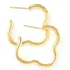 Saint Botolph Women's ® Logo Earrings - Medium Hoop In Gold In Gold