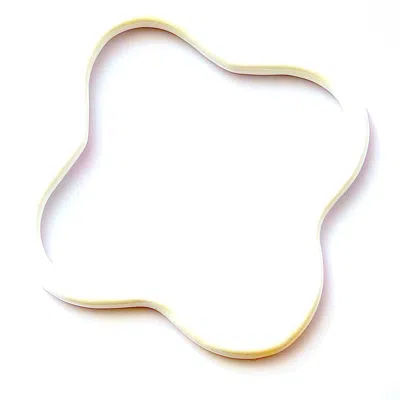 Saint Botolph Women's White  Logo Bangle In Blanco Enamel