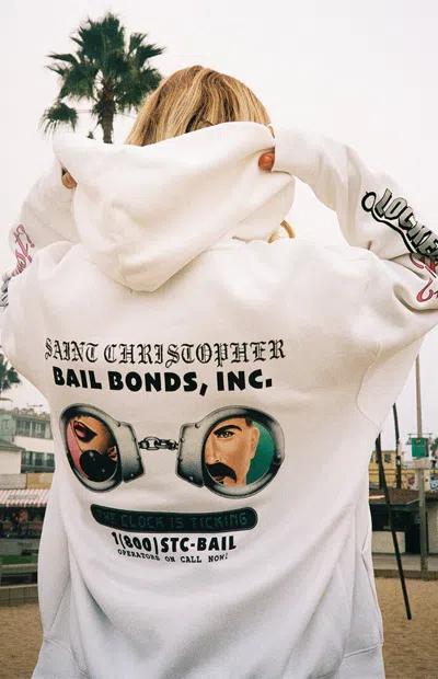 Saint Christopher Men's Locked In Lust Full Zip Hoodie In White In Neutral