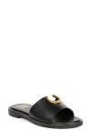 Saint G Amber Slide Sandal In Black