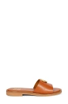 Saint G Amber Slide Sandal In Cognac
